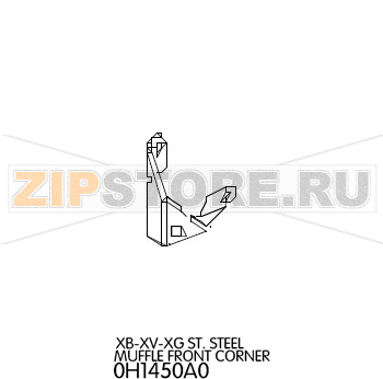 St. steel muffle front corner Unox XVC 315G  St. steel muffle front corner Unox XVC 315GЗапчасть на деталировке под номером: 7Название запчасти на английском языке: St. steel muffle front corner Unox XVC 315G