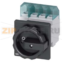 ГЛАВНЫЙ УПРАВЛЯЮЩИЙ ПЕРЕКЛЮЧАТЕЛЬ 4-ПОЛЮСНЫЙ IU=25, P/AC-23A AT 400V=9, 5KW, ДЛЯ ФРОНТАЛЬНОГО МОНТАЖА, МОНТАЖ ПОСР. ЦЕНТР. ОТВЕРСТИЯ ПОВОРОТНЫЙ ИСП. МЕХАНИЗМ ЧЕРН. Siemens 3LD2154-1TL51