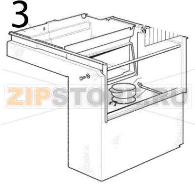 Involucro evaporatore Scotsman B 31 Involucro evaporatore Scotsman B 31Запчасть на деталировке под номером: 3