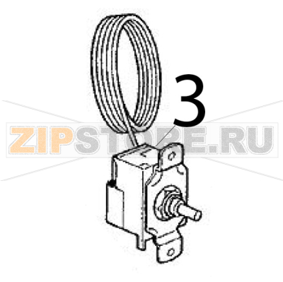 Evaporator thermostat Scotsman B 31 Evaporator thermostat Scotsman B 31Запчасть на деталировке под номером: 3