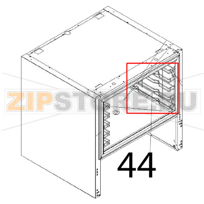Rack RH Angelo Po DS31 Rack RH Angelo Po DS31Запчасть на деталировке под номером: 44