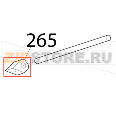 Blocch. drit. astina piatto MRR Y06 Sirman Canova 300 Blocch. drit. astina piatto MRR Y06 Sirman Canova 300Запчасть на деталировке под номером: 265