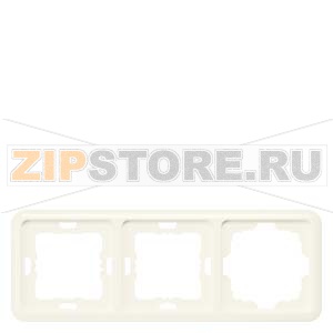 DELTA PROFIL ТИТАНОВО-БЕЛЫЙ РАМКА 3-МЕСТНАЯ  2 ВЫРЕЗ.48Х48 222X80MM Siemens 5TG1804 