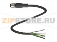 Кабель датчика-исполнительного устройства Cable connector, shielded V19S-G-BK5M-PUR-U/ABG Pepperl+Fuchs