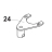 Holder for Scraper Bear Varimixer RN20 VL-2                                                                                 