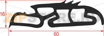 GASKET LOWER OVEN DOOR 610 mm 