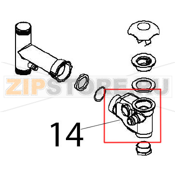 Drain trap Angelo Po FX61E2 Drain trap Angelo Po FX61E2Запчасть на деталировке под номером: 14