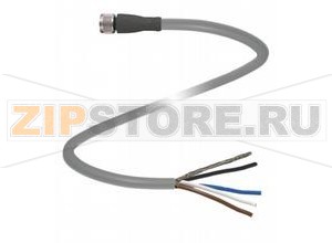 Кабель датчика-исполнительного устройства Cable socket, shielded V31-GM-10M-PUR-ABG Pepperl+Fuchs Описание оборудованияFemale cordset, M8, shielded