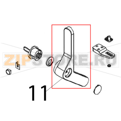 Handle Angelo Po FX61E2 Handle Angelo Po FX61E2Запчасть на деталировке под номером: 11