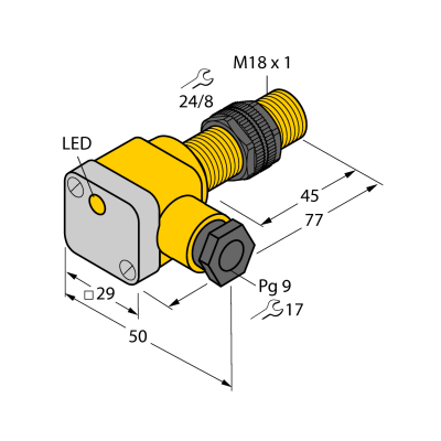 Датчик индуктивный Turck BI5U-P18SK-AN6X 