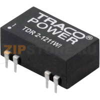 Преобразователь DC/DC, печатный монтаж, 24 V/DC, 5 V/DC, 400 mA, 2 W Traco Power TDR 2-2411WI