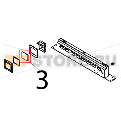 Glass Angelo Po FX101E1 Glass Angelo Po FX101E1Запчасть на деталировке под номером: 3