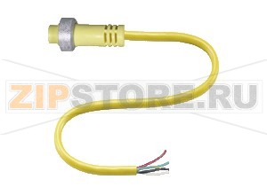Кабель датчика-исполнительного устройства Female connector V94-G-YE2M-STOOW Pepperl+Fuchs Описание оборудованияFemale cordset, 7/8", 4-pin, STOOW cable