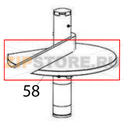 Coperchio trascinamento inferiore Sigma BMR 80 Coperchio trascinamento inferiore Sigma BMR 80Запчасть на деталировке под номером: 58