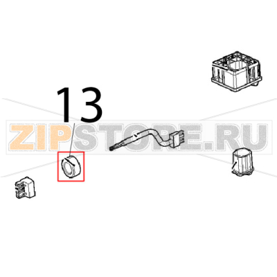 Emi round ferrite Unox XVC 205E Emi round ferrite Unox XVC 205EЗапчасть на деталировке под номером: 13