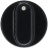 KNOB NARDI BLACK ø 39 mm