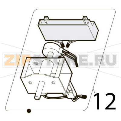 Control assembly pin Tecnoinox PIN70E7 Control assembly pin Tecnoinox PIN70E7Запчасть на деталировке под номером: 12