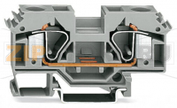 2-conductor through terminal block; 16 mm; lateral marker slots; for DIN-rail 35 x 15 and 35 x 7.5; CAGE CLAMP®; 16,00 mm; blue Wago 283-604