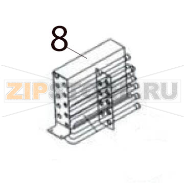 Condensor Hurakan HKN-IMF18 Condensor Hurakan HKN-IMF18Запчасть на деталировке под номером: 8