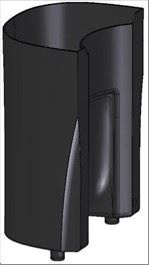 ЧЕРНОЕ ВЕДРО ДЛЯ СБОРА КОЖУРЫ ДЛЯ МОДЕЛЕЙ СЕРИИ MULTIFRUIT 