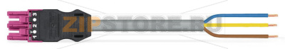pre-assembled connecting cable; Eca; Socket/open-ended; 3-pole; Cod. B; 2 m; 1,00 mm; pink Wago 771-9993/105-207 Protected against mismating and maintenance-freeAdditional variable coding is possible.Components can be clearly printed on and color-coded to meet custom requirements....