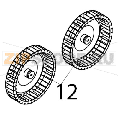 Ventola Tecnoeka KF 965 Ventola Tecnoeka KF 965Запчасть на деталировке под номером: 12
