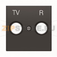 Накладка для TV-R розетки, чёрный бархат ABB 2CLA855000A1501