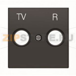 Накладка для TV-R розетки, чёрный бархат ABB 2CLA855000A1501 