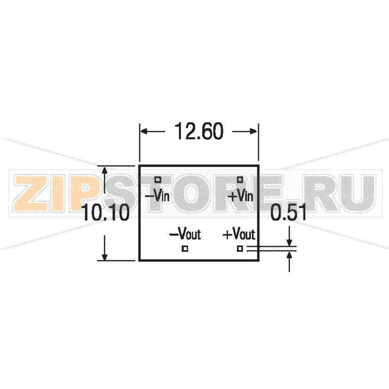 Преобразователь DC/DC, печатный монтаж, 24 В/DC, 5 В/DC, 250 mA, 1.25 Вт Recom RN-2405S/P 