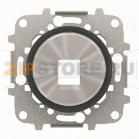 Накладка для одного суппорта/разъёма, чёрное стекло ABB 2CLA861810A1501