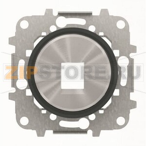 Накладка для одного суппорта/разъёма, чёрное стекло ABB 2CLA861810A1501 