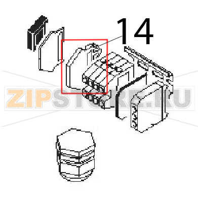 Morsetto p/fusib 5x20 Angelo Po 0G1BR3E Morsetto p/fusib 5x20 Angelo Po 0G1BR3EЗапчасть на деталировке под номером: 14