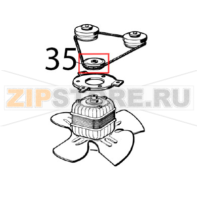 Driving pulley Ugolini Arctic Compact 8/4 Driving pulley Ugolini Arctic Compact 8/4Запчасть на деталировке под номером: 35