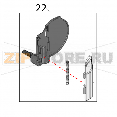 Label guide R set Sato PW208NX Label guide R set Sato PW208NXЗапчасть на деталировке под номером: 22Название запчасти на английском языке: Label guide R set Sato PW208NX.