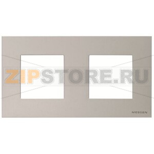 Рамка двухместная, серебристая ABB 2CLA227210N1301 