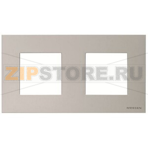 Рамка двухместная, серебристая ABB 2CLA227210N1301 