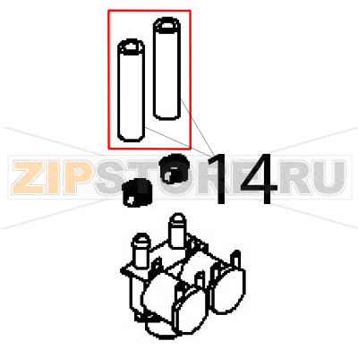 Rubber hose Ø: 17, Ø: 10xH²O Angelo Po 091CP1E Rubber hose Ø: 17, Ø: 10xH²O Angelo Po 091CP1EЗапчасть на деталировке под номером: 14