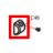 Label roll bracket cap Godex EZ-6300 plus