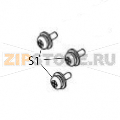 Pan head screw+SW+WL Sato CL6NX Plus Pan head screw+SW+WL Sato CL6NX PlusЗапчасть на деталировке под номером: S1Название запчасти на английском языке: Pan head screw+SW+WL Sato CL6NX Plus.