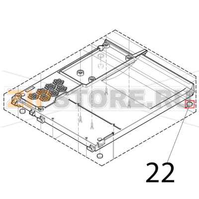 Foot CAB EOS2 Foot CAB EOS2Запчасть на деталировке под номером: 22