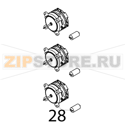 Motor 250 W Piron P920RXS Motor 250 W Piron P920RXSЗапчасть на деталировке под номером: 28