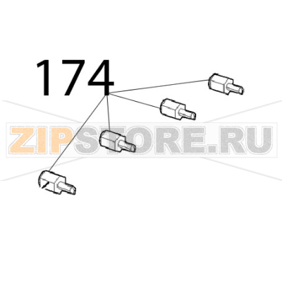 Board support Unox XVC 205E Board support Unox XVC 205EЗапчасть на деталировке под номером: 174