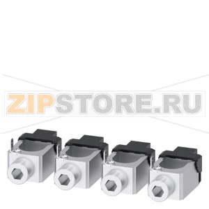 wire connector CU with control wire voltage tap-off 4 units accessory for: 3VA6 150/250 Siemens 3VA9244-0JK12 