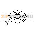 Hex nut 5-8 brass Fagor FI-80