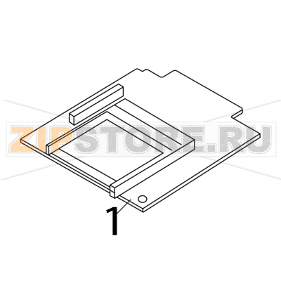 PCMCIA PC board ass&#039;y Toshiba TEC B-852-TS12-QQ PCMCIA PC board ass'y Toshiba TEC B-852-TS12-QQЗапчасть на деталировке под номером: 1