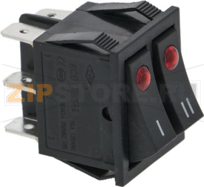 DOUBLE THREE-POLE SWITCH 16A 250V 