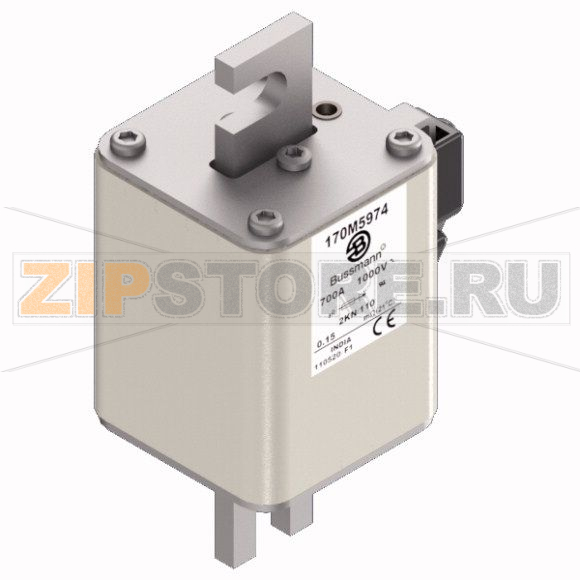 Предохранитель, 800 A, AC 1000 В, 150 кА, DIN 2, 59x77x138 мм, aR, DIN, IEC Eaton FUSE 800A 100 