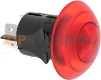 КРАСНЫЙ ДВУХПОЛЮСНЫЙ ПЕРЕКЛЮЧАТЕЛЬ, 16А, 250В