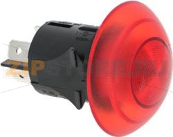 КРАСНЫЙ ДВУХПОЛЮСНЫЙ ПЕРЕКЛЮЧАТЕЛЬ, 16А, 250В 