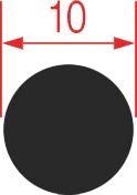 FIBERGLASS GASKET ø 10 mm - 3m
